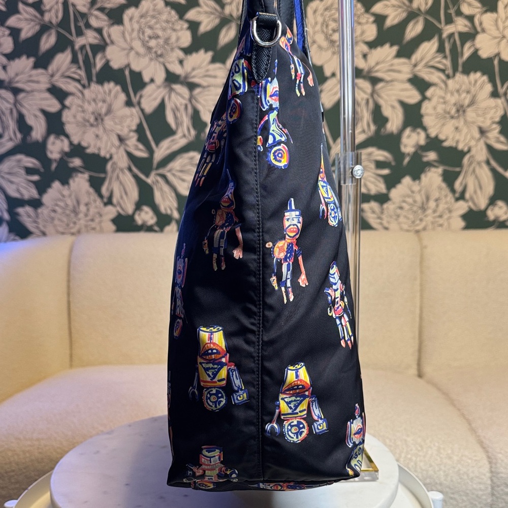 Prada Authentic Limited Edition Black Nylon Robot Tote - Picture 6 of 12